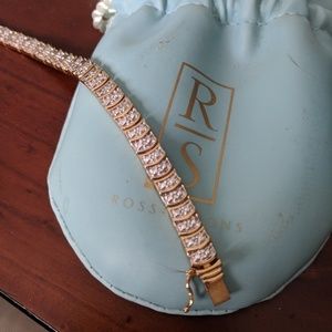 Ross Simons Gold and Silver Tennis Bracelet